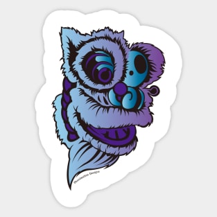 Blue Lion Sticker